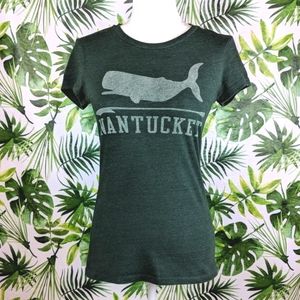 Co.Ed Nantucket Whale Green T-Shirt (Size: Medium)